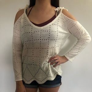 off the shoulder shirt